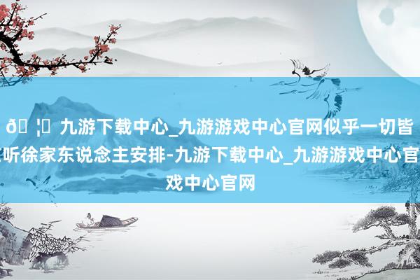 🦄九游下载中心_九游游戏中心官网似乎一切皆在听徐家东说念主安排-九游下载中心_九游游戏中心官网
