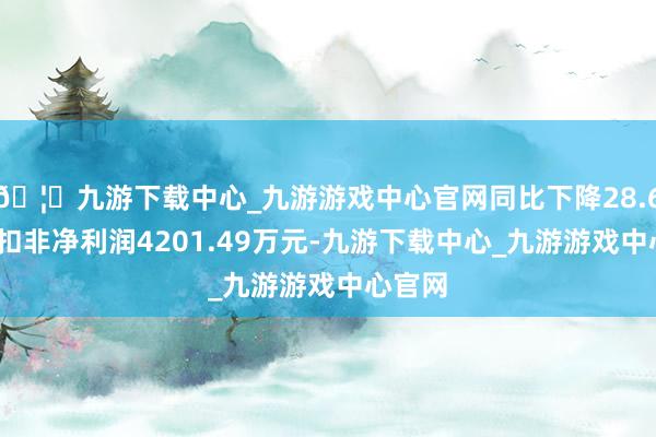 🦄九游下载中心_九游游戏中心官网同比下降28.68%;扣非净利润4201.49万元-九游下载中心_九游游戏中心官网