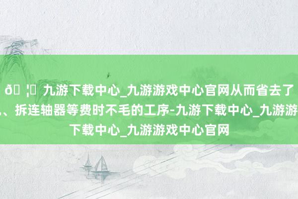 🦄九游下载中心_九游游戏中心官网从而省去了解体减慢机、拆连轴器等费时不毛的工序-九游下载中心_九游游戏中心官网